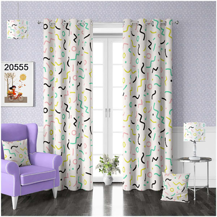 پرده چاپی هازان - کد محصول 20555