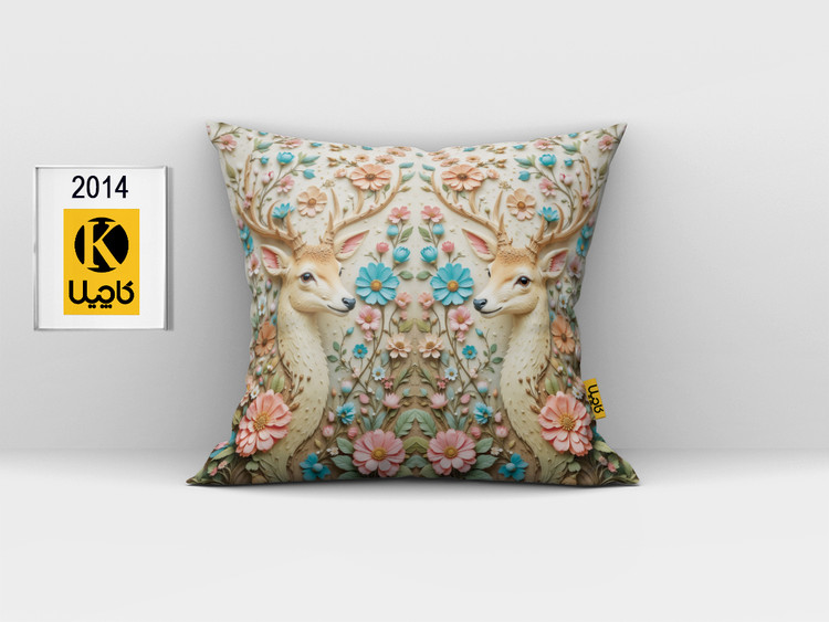 کاور کوسن مخمل (دو رو چاپ) - کد K2014