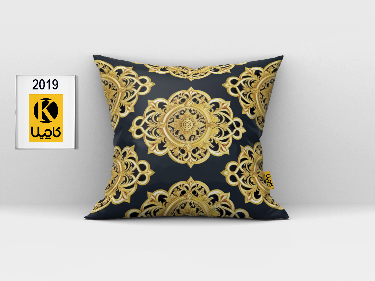 کاور کوسن مخمل (دو رو چاپ) - کد K 2019