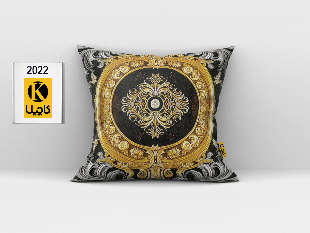 کاور کوسن مخمل (دو رو چاپ) - کد K 2022