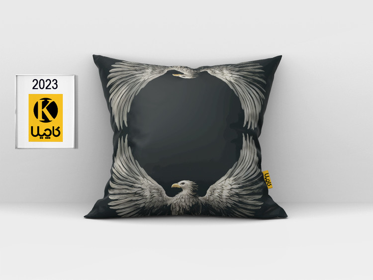 کاور کوسن مخمل (دو رو چاپ) - کد K 2023