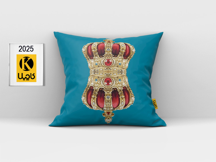 کاور کوسن مخمل (دو رو چاپ) - کد K 2025