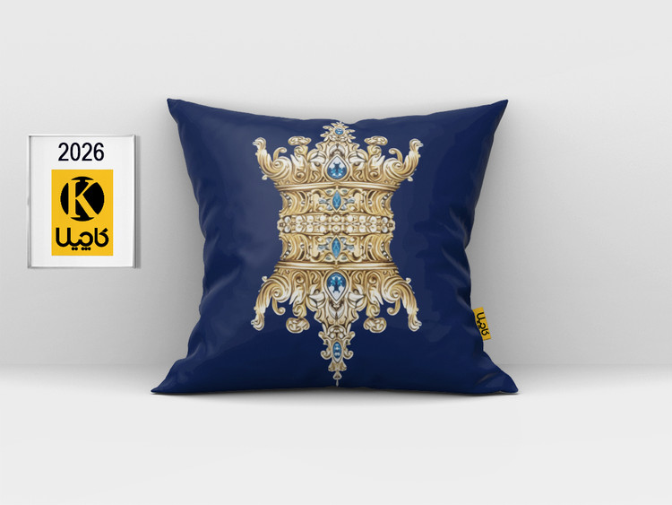 کاور کوسن مخمل (دو رو چاپ) - کد K 2026