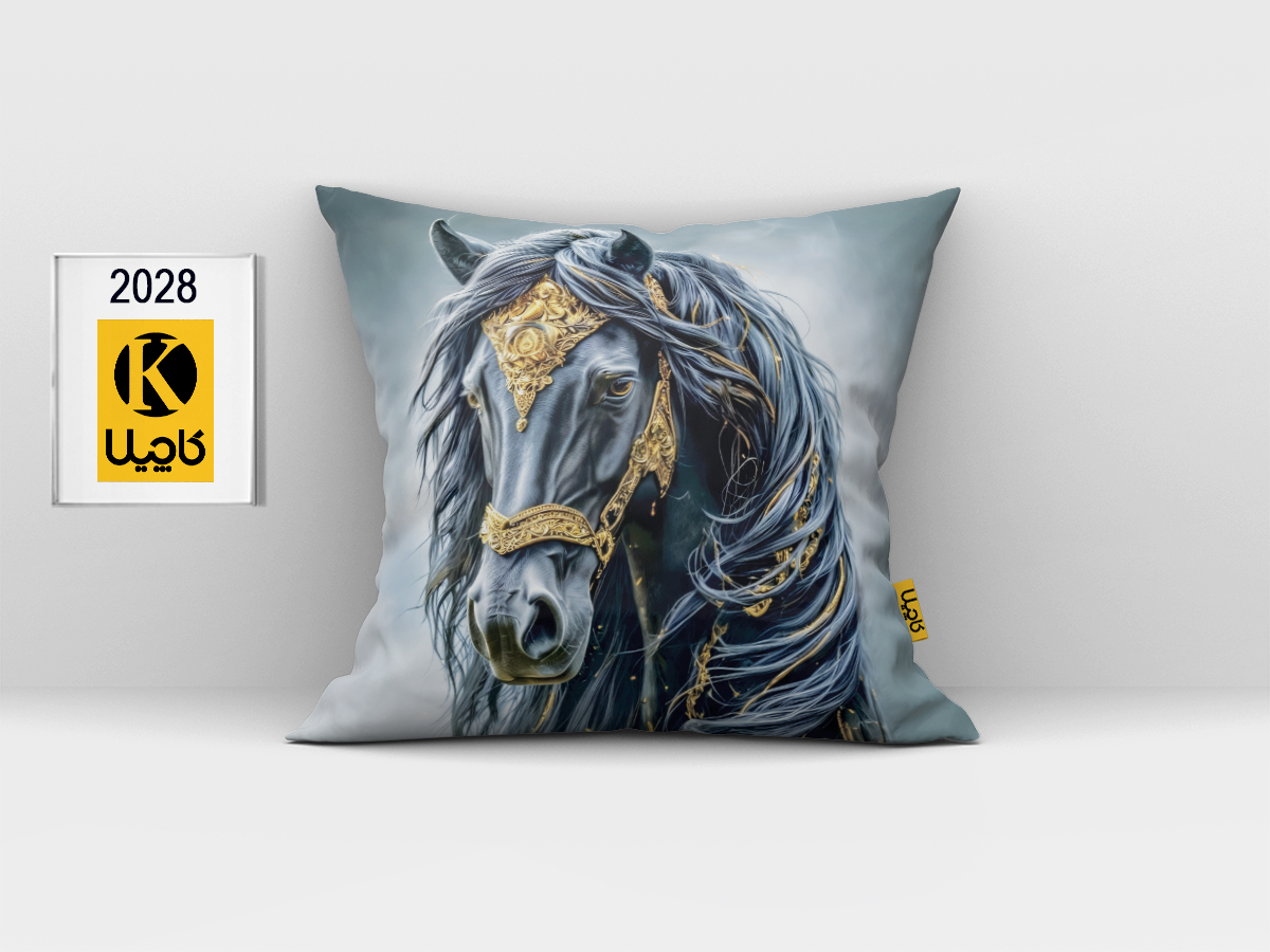 کاور کوسن مخمل (دو رو چاپ) - کد K 2028