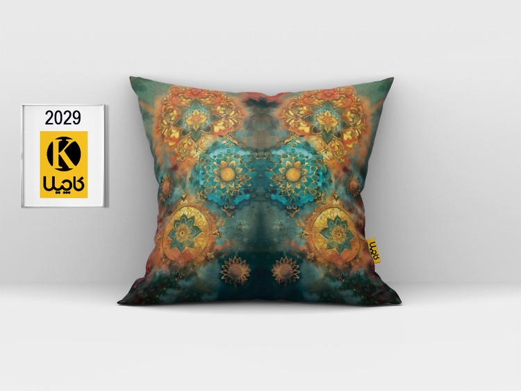 کاور کوسن مخمل (دو رو چاپ) - کد K 2029
