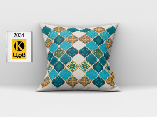 کاور کوسن مخمل (دو رو چاپ) - کد K 2031