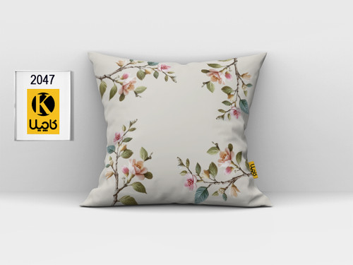 کاور کوسن مخمل (دو رو چاپ) - کد K 2047