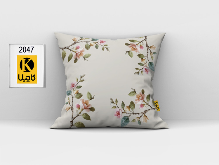 کاور کوسن مخمل (دو رو چاپ) - کد K 2047