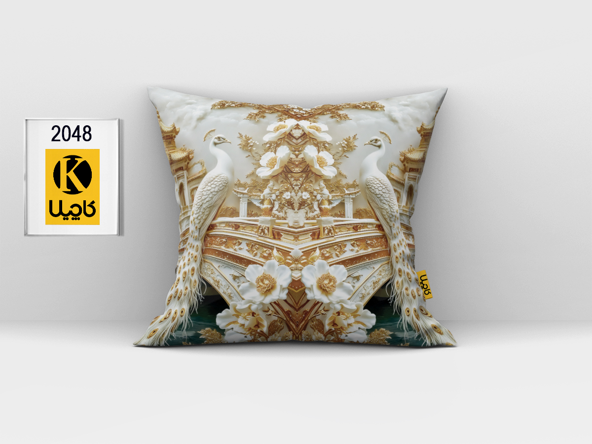 کاور کوسن مخمل (دو رو چاپ) - کد K 2048