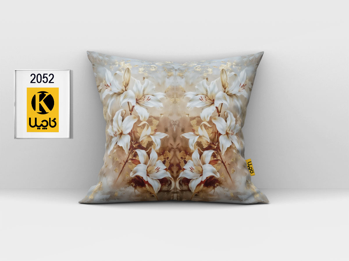 کاور کوسن مخمل (دو رو چاپ) - کد K 2052