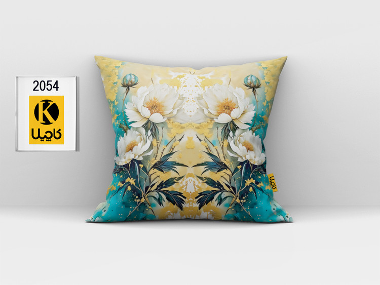 کاور کوسن مخمل (دو رو چاپ) - کد K 2054