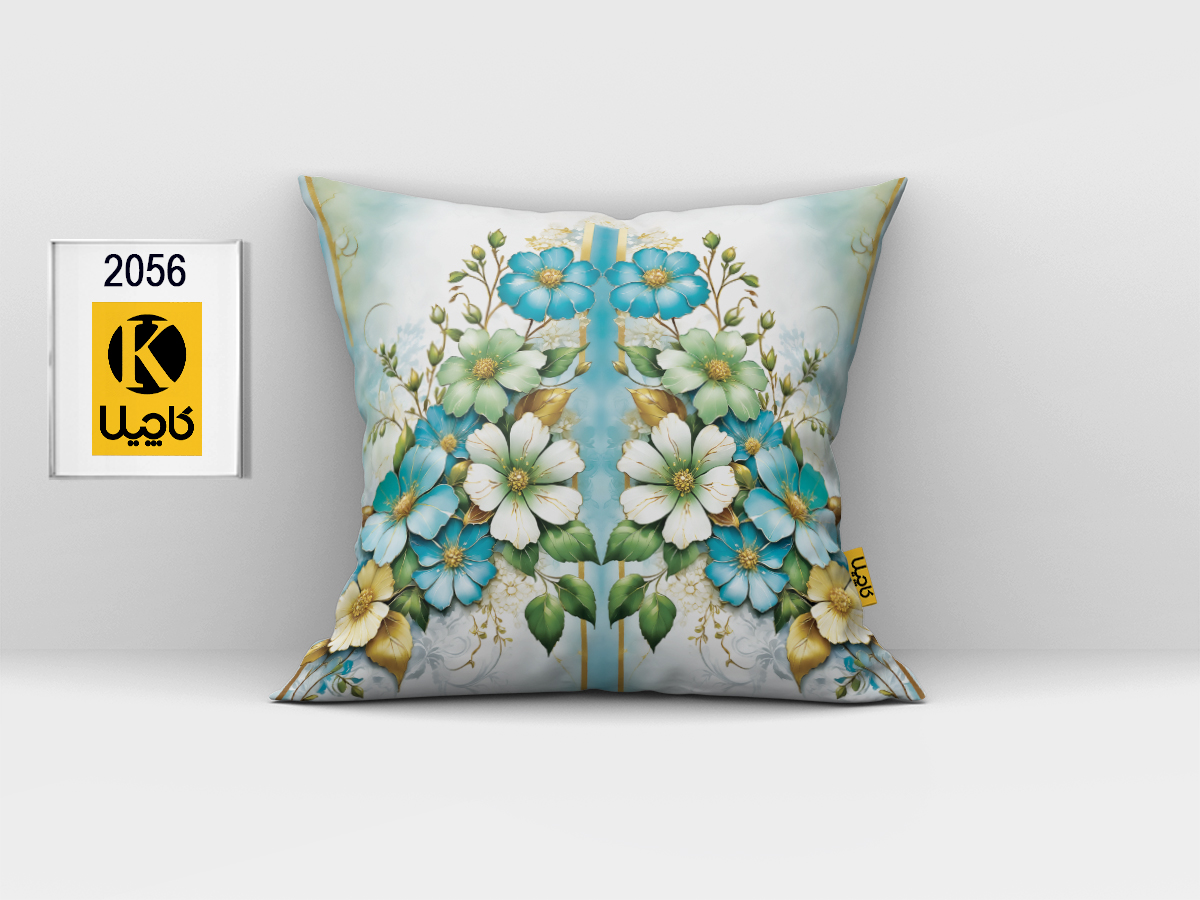 کاور کوسن مخمل (دو رو چاپ) - کد K 2056