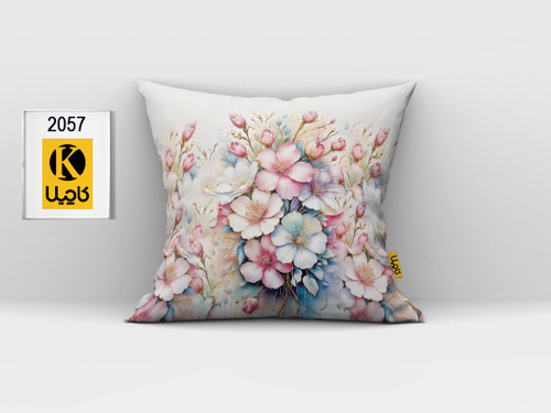 کاور کوسن مخمل (دو رو چاپ) - کد K 2057