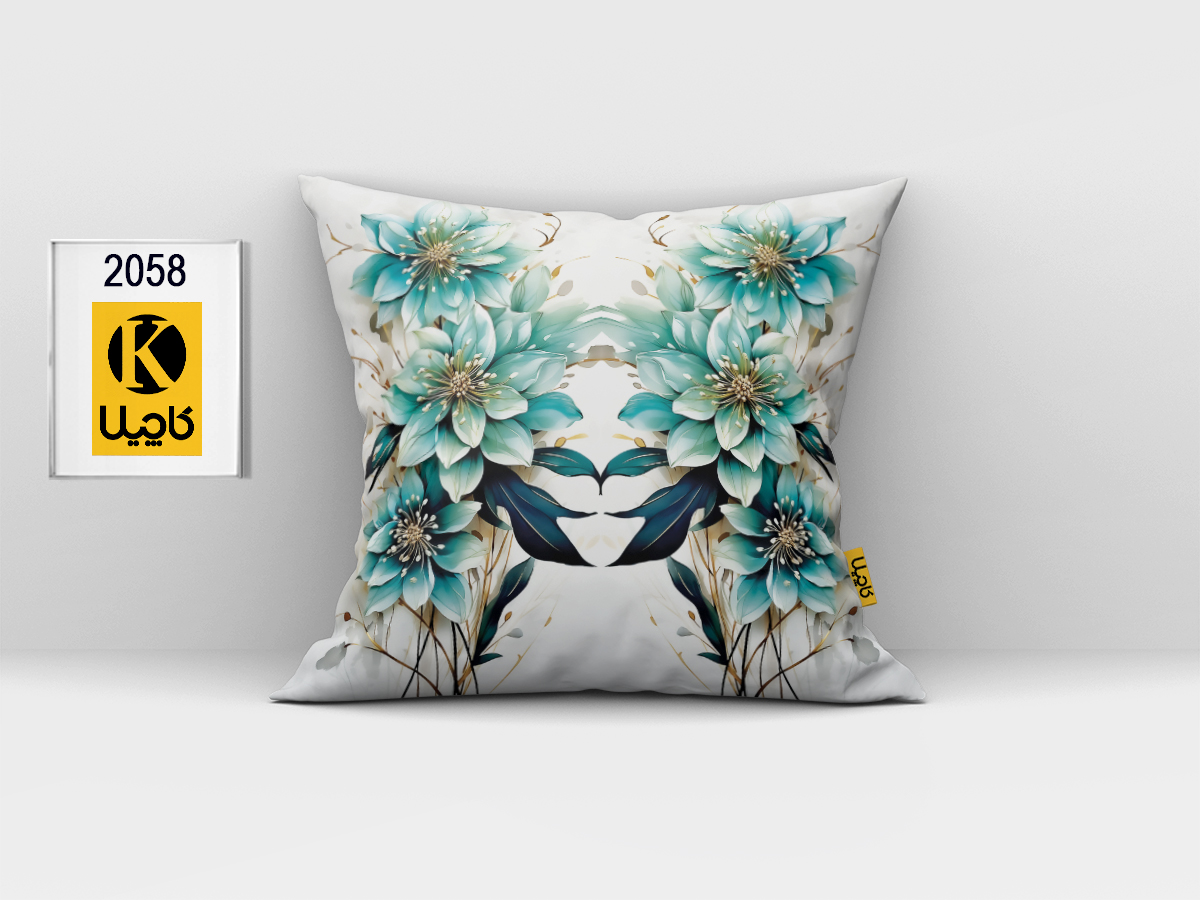 کاور کوسن مخمل (دو رو چاپ) - کد K 2058