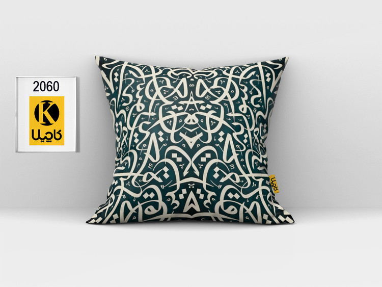 کاور کوسن مخمل (دو رو چاپ) - کد K 2060