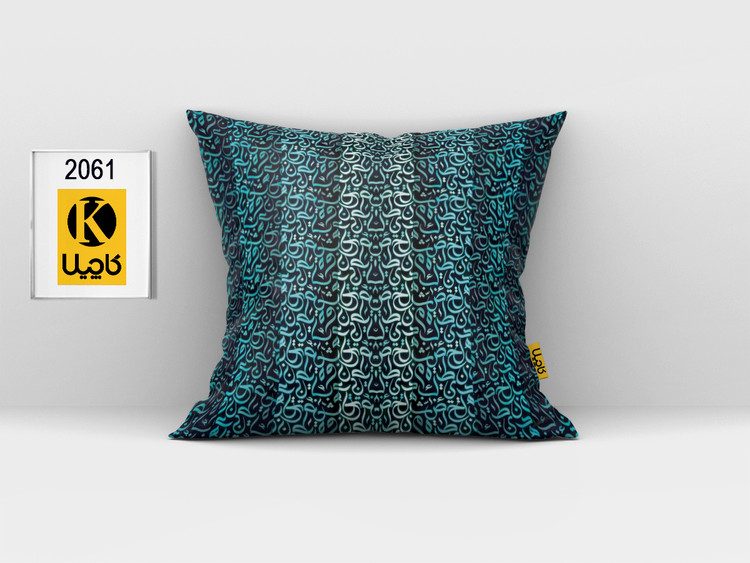 کاور کوسن مخمل (دو رو چاپ) - کد K 2061