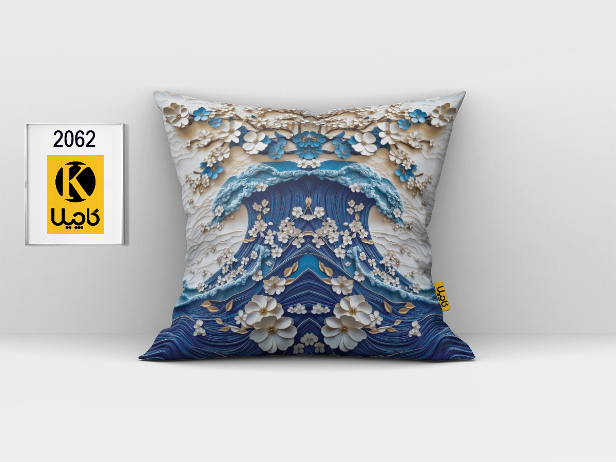 کاور کوسن مخمل (دو رو چاپ) - کد K 2062