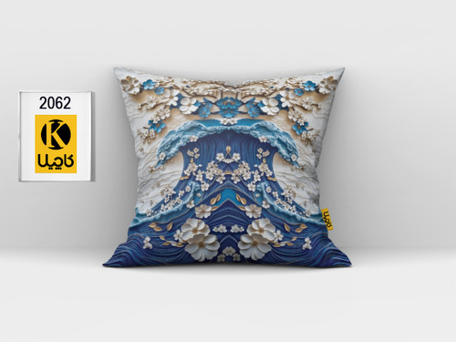 کاور کوسن مخمل (دو رو چاپ) - کد K 2062