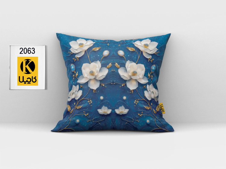 کاور کوسن مخمل (دو رو چاپ) - کد K 2063