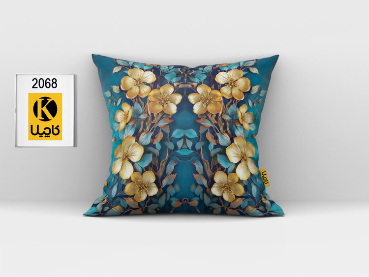 کاور کوسن مخمل (دو رو چاپ) - کد K 2068
