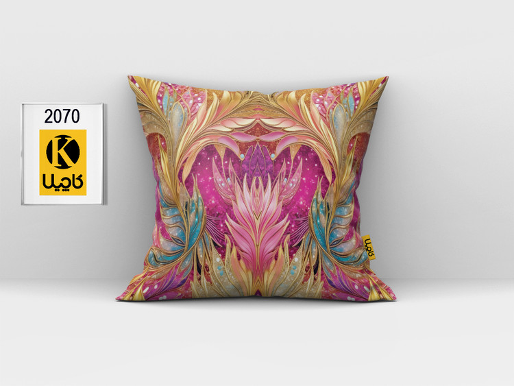 کاور کوسن مخمل (دو رو چاپ) - کد K 2070