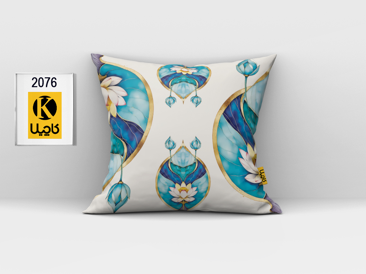 کاور کوسن مخمل (دو رو چاپ) - کد K 2076