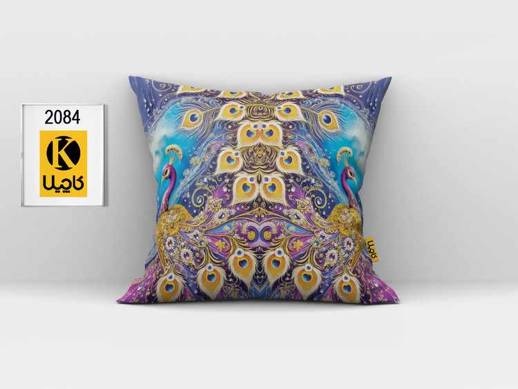 کاور کوسن مخمل (دو رو چاپ) - کد K 2084