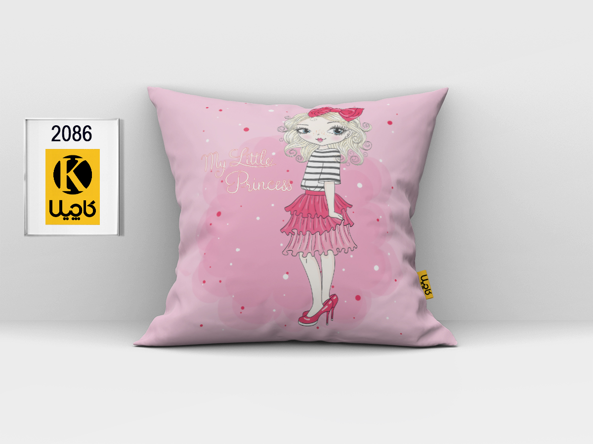 کاور کوسن مخمل (دو رو چاپ) - کد K 2086
