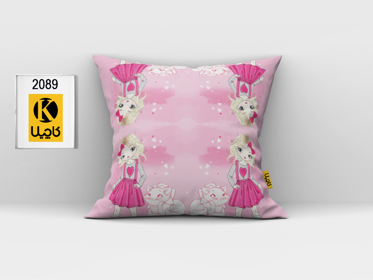 کاور کوسن مخمل (دو رو چاپ) - کد K 2089