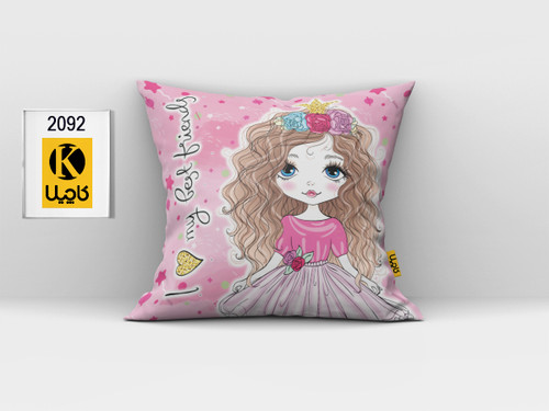 کاور کوسن مخمل (دو رو چاپ) - کد K 2092