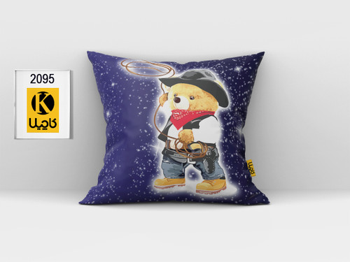 کاور کوسن مخمل (دو رو چاپ) - کد K 2095