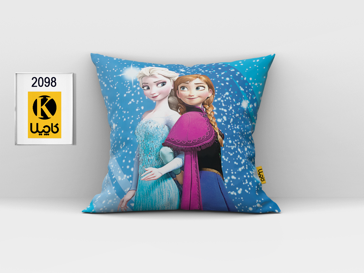 کاور کوسن مخمل (دو رو چاپ) - کد K 2098