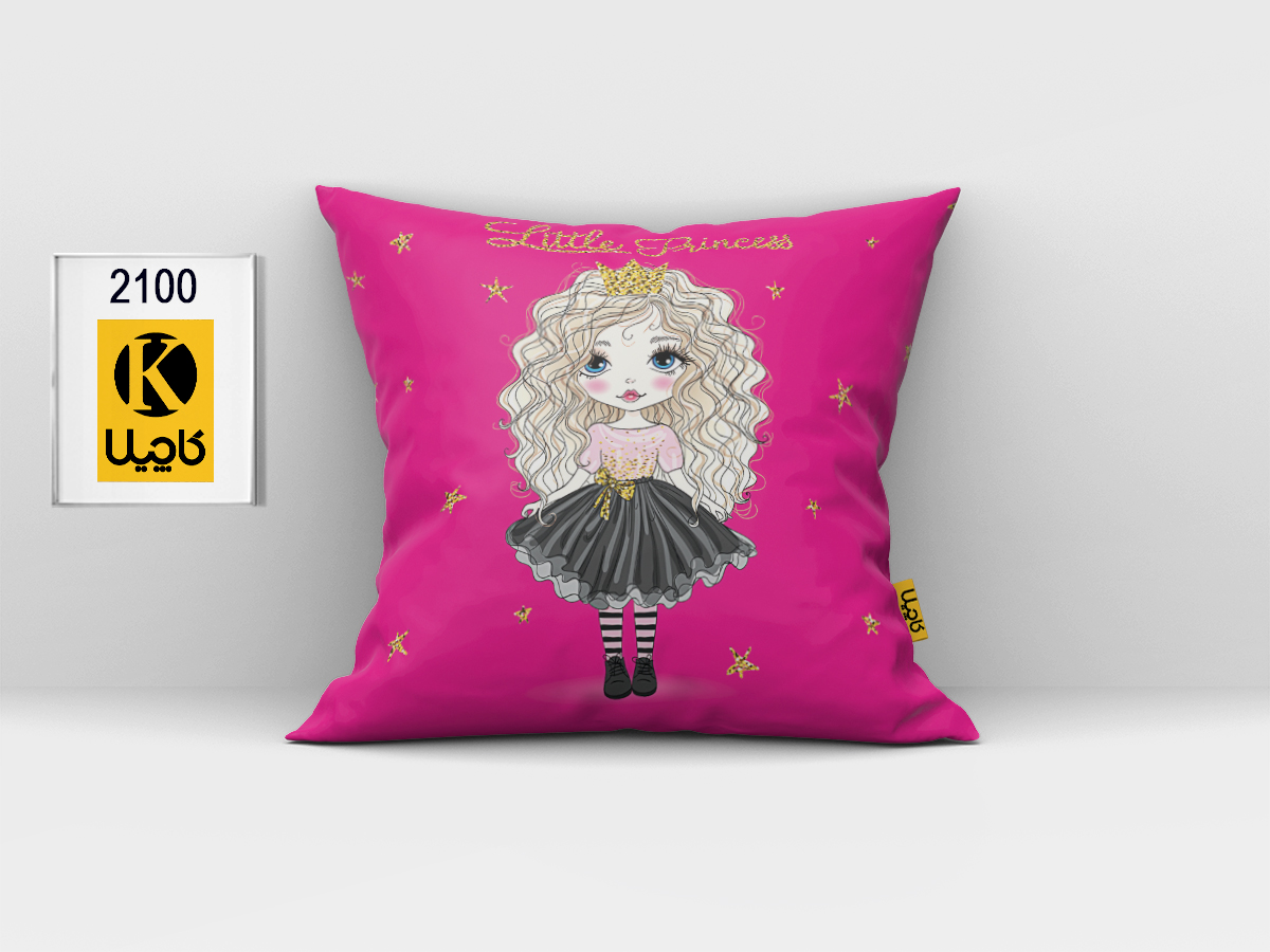 کاور کوسن مخمل (دو رو چاپ) - کد K 2100