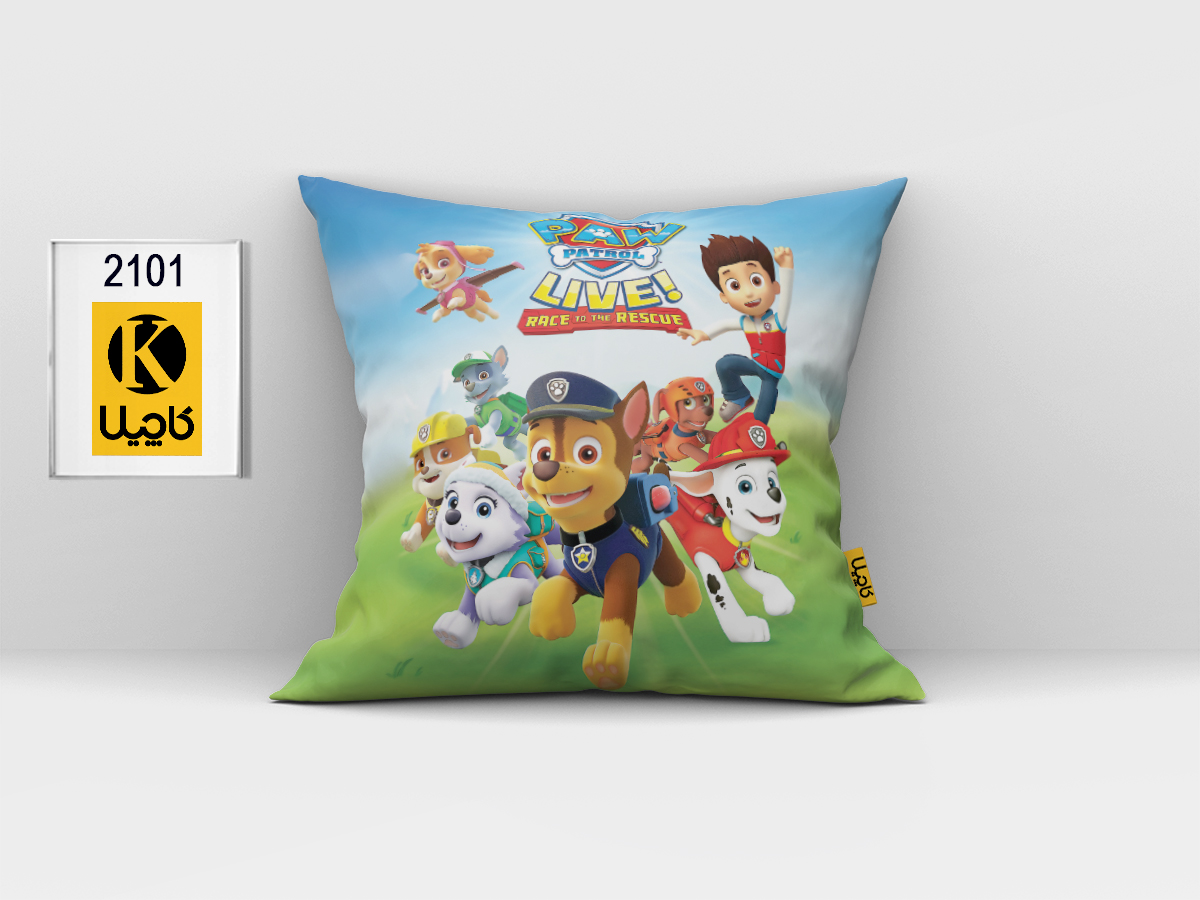 کاور کوسن مخمل (دو رو چاپ) - کد K 2101