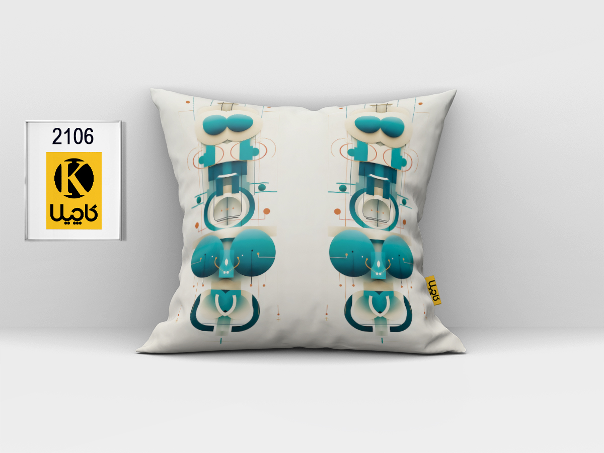 کاور کوسن مخمل (دو رو چاپ) - کد K 2106