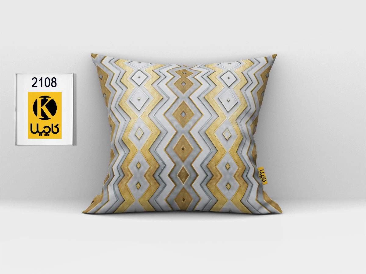 کاور کوسن مخمل (دو رو چاپ) - کد K 2108