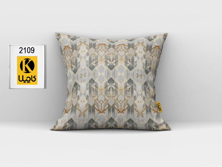 کاور کوسن مخمل (دو رو چاپ) - کد K 2109