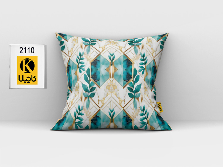 کاور کوسن مخمل (دو رو چاپ) - کد K 2110