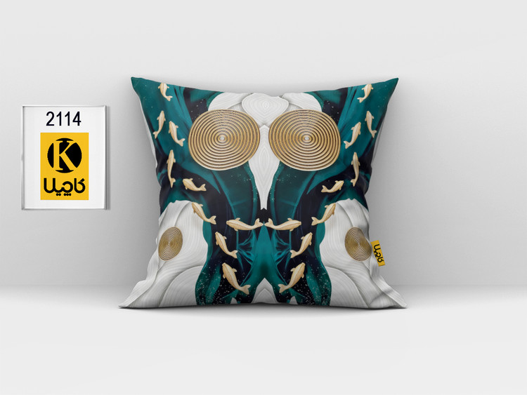 کاور کوسن مخمل (دو رو چاپ) - کد K 2114