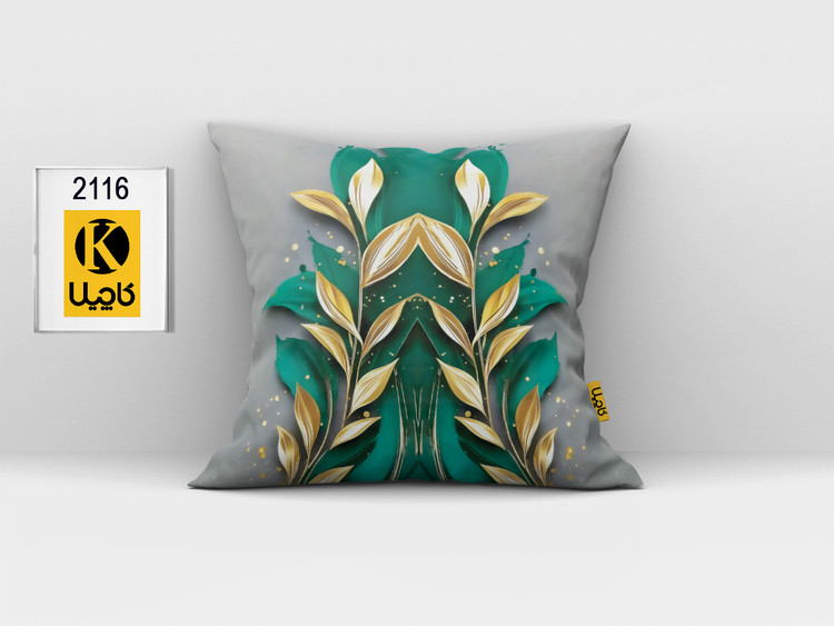 کاور کوسن مخمل (دو رو چاپ) - کد K 2116