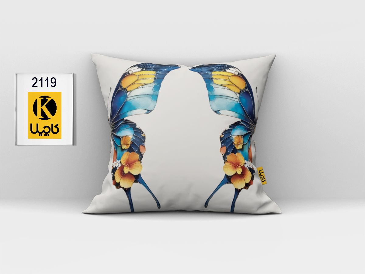 کاور کوسن مخمل (دو رو چاپ) - کد K 2119