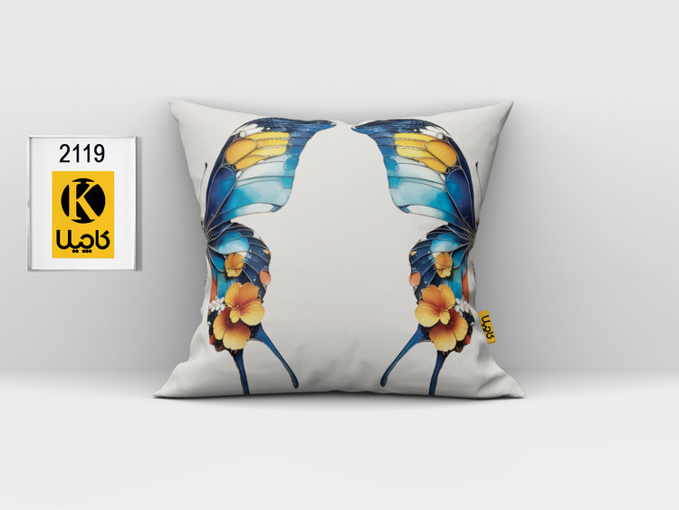 کاور کوسن مخمل (دو رو چاپ) - کد K 2119