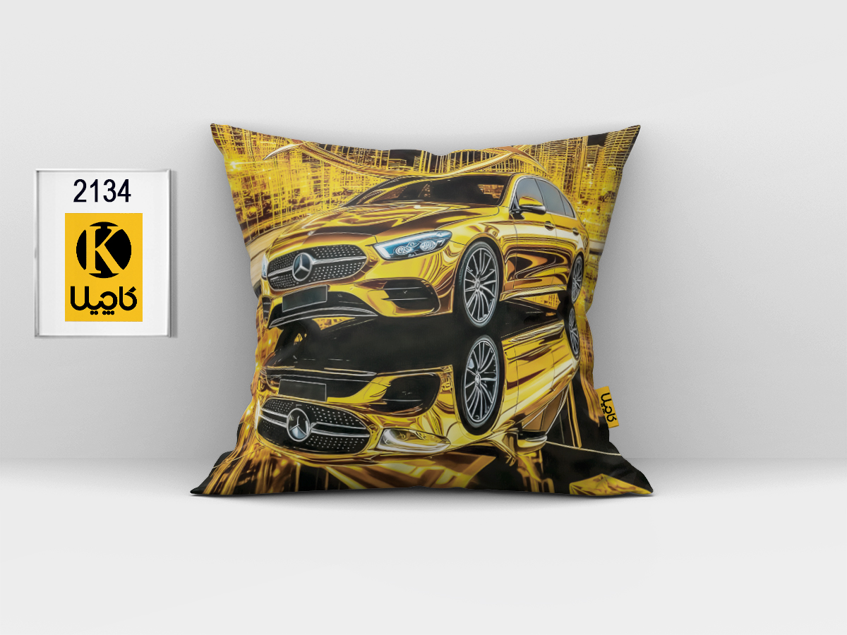 کاور کوسن مخمل (دو رو چاپ) - کد K 2134