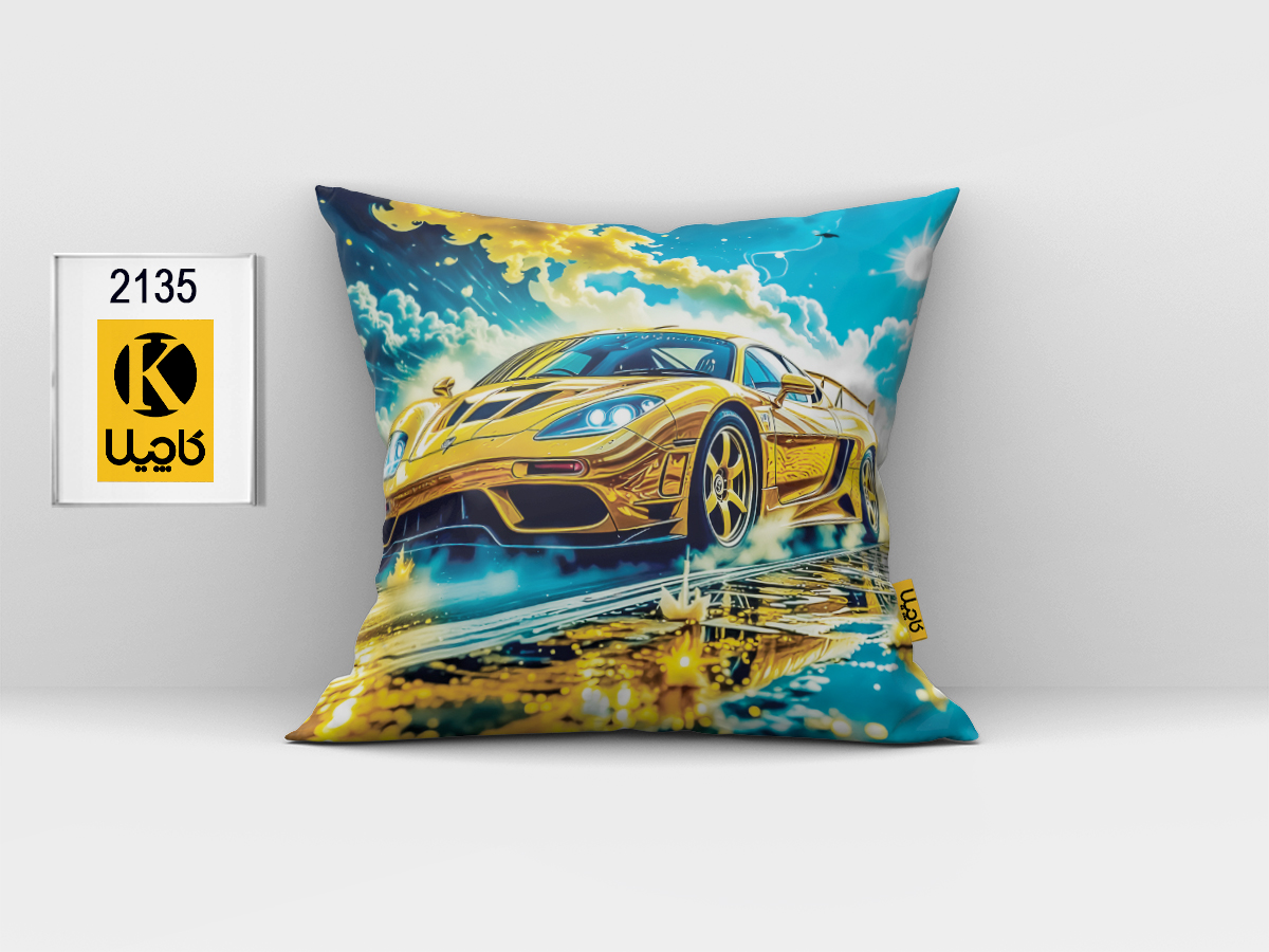 کاور کوسن مخمل (دو رو چاپ) - کد K 2135