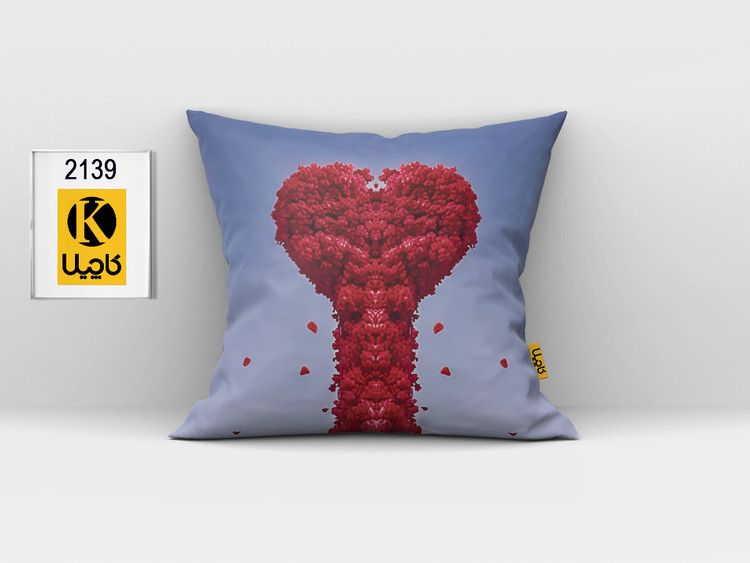 کاور کوسن مخمل (دو رو چاپ) - کد K 2139