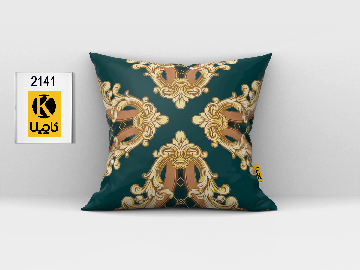 کاور کوسن مخمل (دو رو چاپ) - کد K 2141