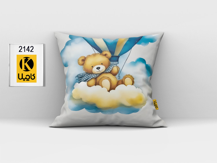 کاور کوسن مخمل (دو رو چاپ) - کد K 2142