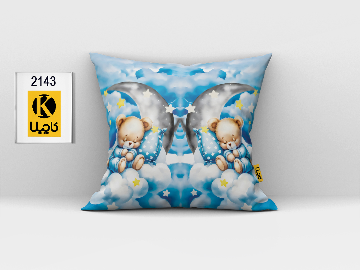 کاور کوسن مخمل (دو رو چاپ) - کد K 2143