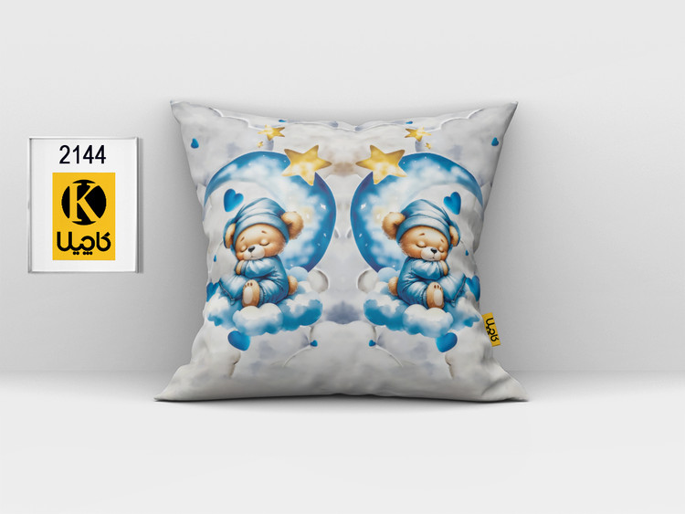 کاور کوسن مخمل (دو رو چاپ) - کد K 2144