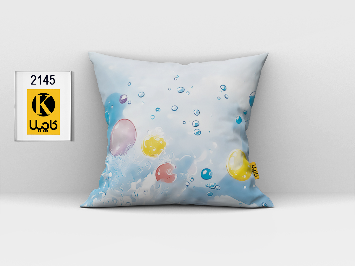 کاور کوسن مخمل (دو رو چاپ) - کد K 2145